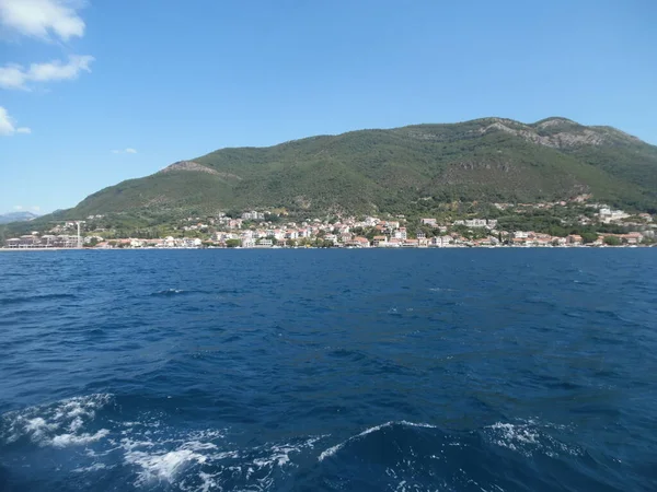 Montenegro Bahía Kotor Día Soleado Julio —  Fotos de Stock