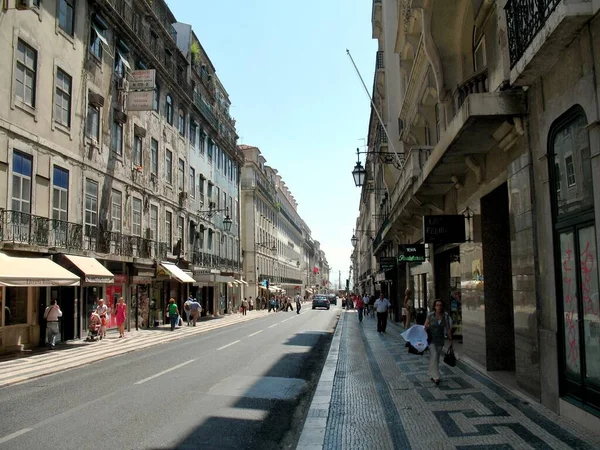 Lisszabon Kilátás Portugália Fővárosára Utcák Terek Műemlékek — Stock Fotó