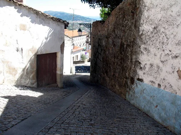 Covilh Portugal Straßen Plätze Gebäude Der Altstadt Einem Sommertag — Stockfoto