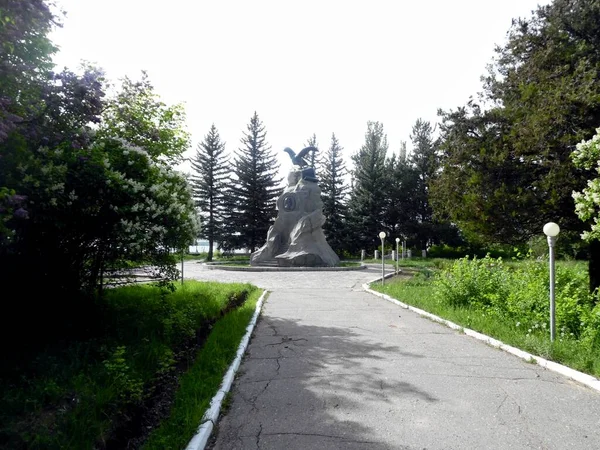 Ρωσικός Τάφος Του Διάσημου Ρώσου Ταξιδιώτη Nikolai Mikhailovich Przhevalsky Karakol — Φωτογραφία Αρχείου
