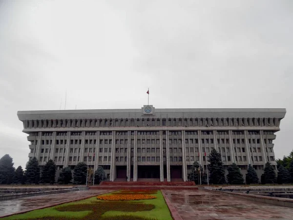 Bishkek Kirghizistan Costruzione Del Parlamento Della Repubblica — Foto Stock