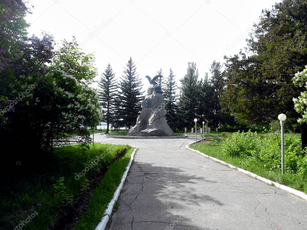 Russian grave of the famous Russian traveler Nikolai Mikhailovich Przhevalsky, Karakol, Kyrgyzstan