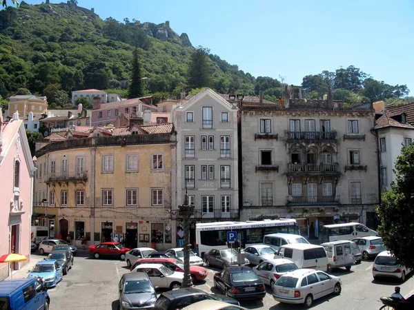 Portekiz Sintra Şehri Şehir Sokakları Meydanlar — Stok fotoğraf