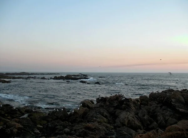 Solnedgång Över Atlanten Porto Portugal — Stockfoto