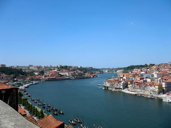 Portekiz Porto Şehir Douro Nehri Manzarası — Stok fotoğraf