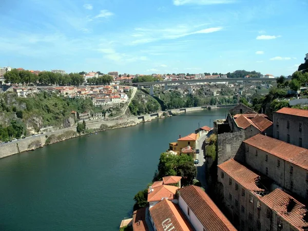 Portekiz Porto Şehir Douro Nehri Manzarası — Stok fotoğraf