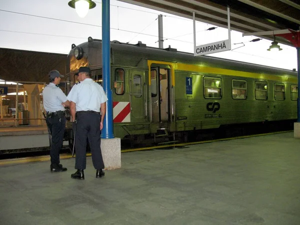 Portugal Porto Estação Ferroviária Comboio — Fotografia de Stock