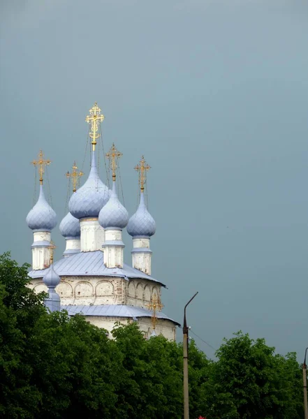 Ryssland Ivanovo Regionen Shuya Stad Ortodoxa Katedralen — Stockfoto