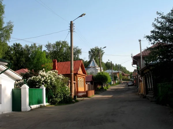 Region Iwanowo Miasto Ples Zwykła Ulica — Zdjęcie stockowe