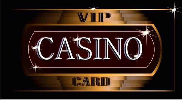 Tarjeta Visita Casino Para Personas Vip —  Fotos de Stock