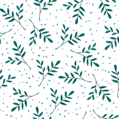 bir yeşil dal deseni