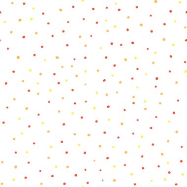 Küçük benekli çok minimalist desen kırmızı sarı turuncu 