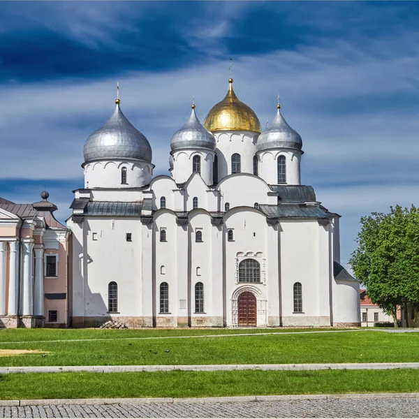 Kathedraal Van Sophia Wijsheid Van God Veliky Novgorod Rusland Oude — Stockfoto