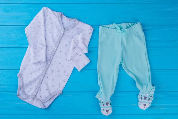 Bebé Ropa Dormir Pijama Onesie Pantalones Pie Pantalones Decorados Oso —  Fotos de Stock