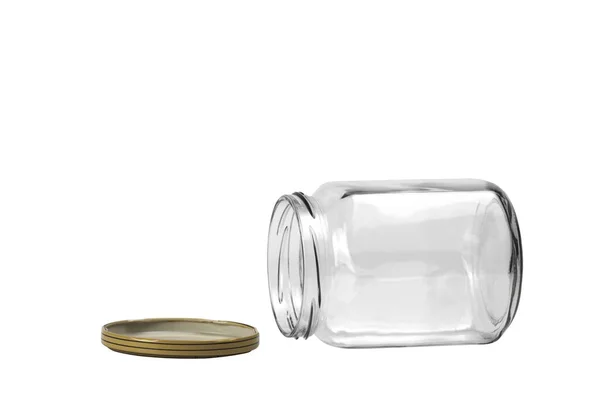 Butelka Szklana Izolowana Białym Tle Ścieżka Wycinania — Zdjęcie stockowe