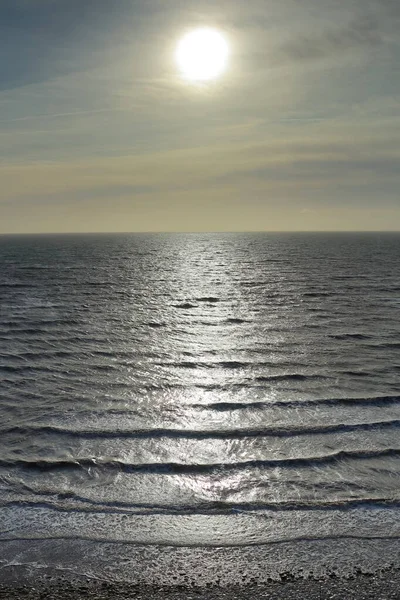 Сонце Світить Морі — стокове фото