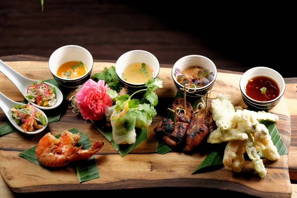 Piatto antipasto Asian Fusion — Foto Stock