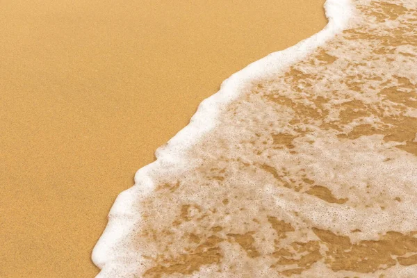 Onda Mar Suave Areia Dourada Praia Morro Jable Fuerteventura — Fotografia de Stock