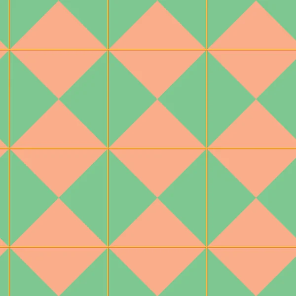 Классическая абстрактная геометрическая проверка алмазов на фоне персика. — стоковый вектор
