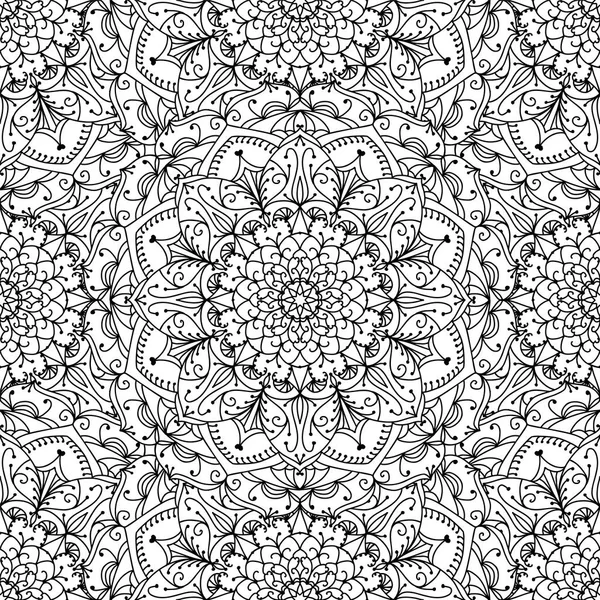 Patrón Vector Inconsútil Fondo Lineal Blanco Negro — Vector de stock