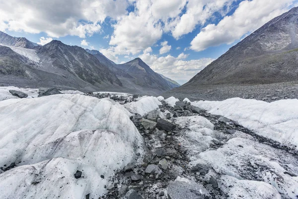 Gletsjer Buurt Van Berg Altaj Landschap Rusland — Stockfoto