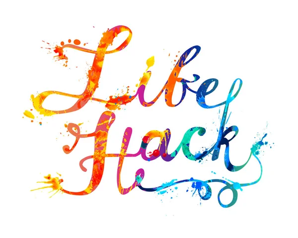 Hayat kesmek. El vektör doodle font yazıt splash boya harf yazılı