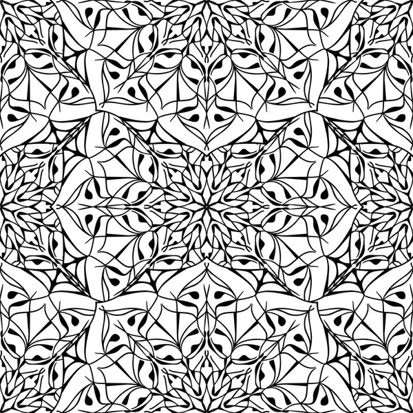 Sorunsuz vektör desen. Siyah ve beyaz arka plan