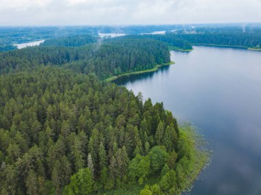 Göl Seliger görünümünü yukarıda. Rus doğa manzara