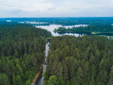 Göl Seliger görünümünü yukarıda. Rus doğa manzara