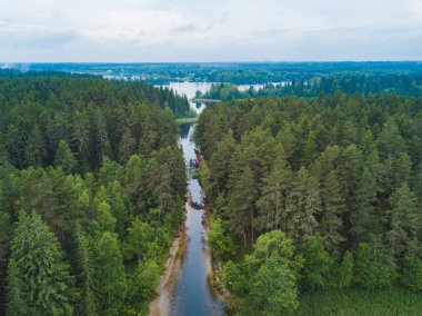Göl Seliger görünümünü yukarıda. Rus doğa manzara