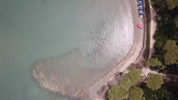Stranden Punta Ala Aerial View Landskap — Stockvideo