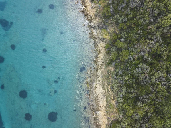 プンタ アラのイタリアのビーチ 空撮風景 — ストック写真