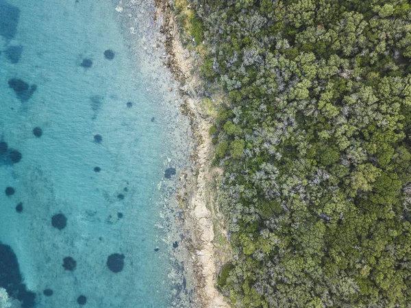 Playa Punta Ala Italia Vista Aérea Del Paisaje — Foto de Stock