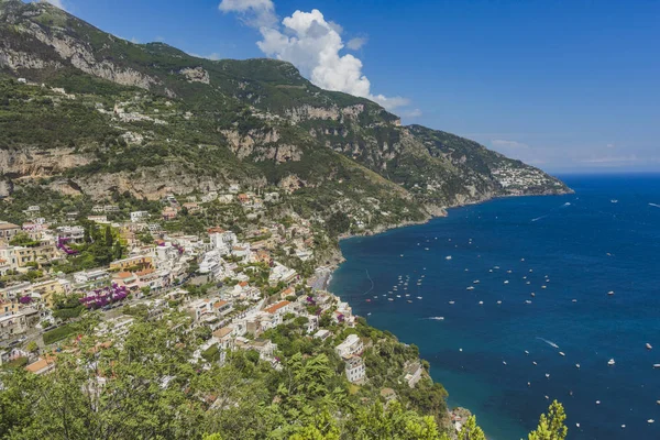 Positano Paisaje Ciudad Italiano Famoso Lugar Viaje —  Fotos de Stock