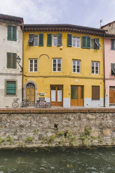 Lucca Şehir Sokak Tuscany Talyan Şehir Manzarası — Stok fotoğraf