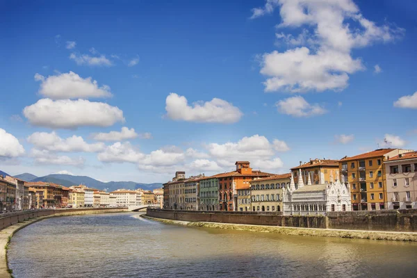 Kaj Floden Arno Staden Pisa Italienska Landskap — Stockfoto