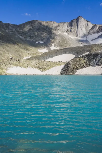 Agua Turquesa Del Lago Alto Akchan Montaña Altai Paisaje — Foto de Stock