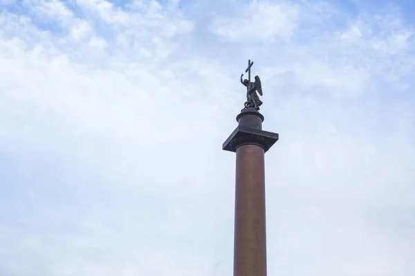 Alexandrian Column Monument 1834 Palace Square Saint Petersburg Russia — Stock Photo, Image