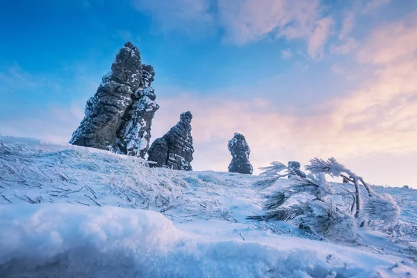 Placówki Meteorologiczne Płaskowyżu Manpupuner Republika Komi Rosja — Zdjęcie stockowe