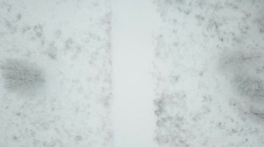 Kayakçı eğitim. Parça, Moscow region üstten görünüm