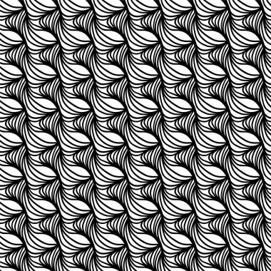 vektör soyut Dikişsiz siyah-beyaz desen