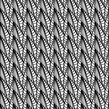 vektör soyut Dikişsiz siyah-beyaz desen 