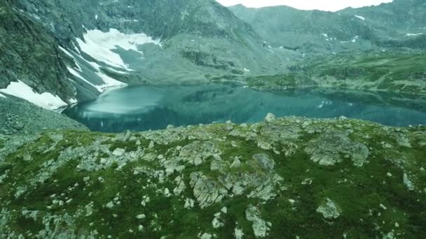 Górskie Jezioro Alla Askir Dolina Jeszto Krajobraz Altajski — Wideo stockowe
