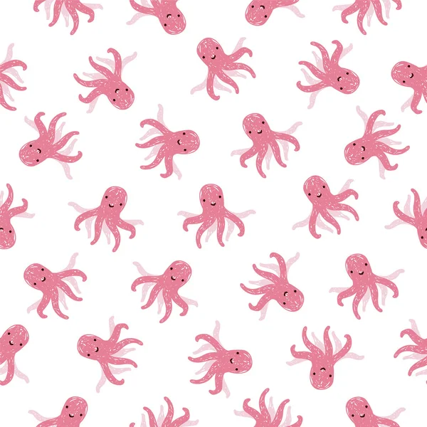 Ahtapot düz Dikişsiz desen