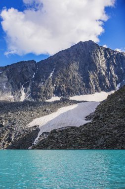 Yukarı Akchan Gölü. Dağ Altai