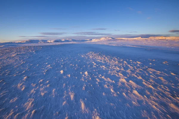 Deserto di neve. Penisola di Kola paesaggio — Foto Stock