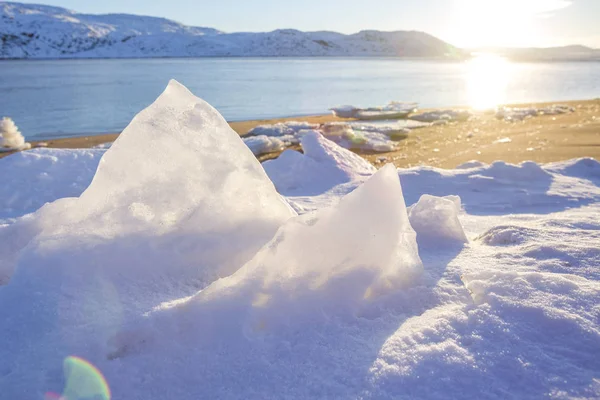 Guba Voronya, bahía del mar de Barents. Península de Kola paisaje — Foto de Stock