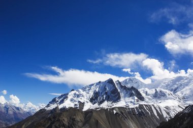 Tilicho tepesi. Nepal Himalaya Dağları