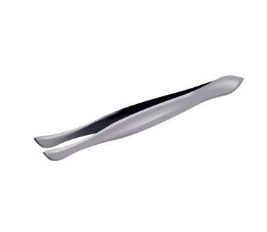 Beyaz metal cımbız. Gerçekçi illüstrasyon