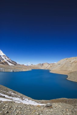 Tilicho Gölü. Himalaya dağları, Nepal
